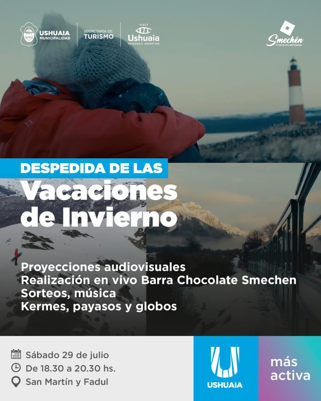 DESPEDIDA DE VACACIONES DE INVIERNO CON FIESTA EN USHUAIA